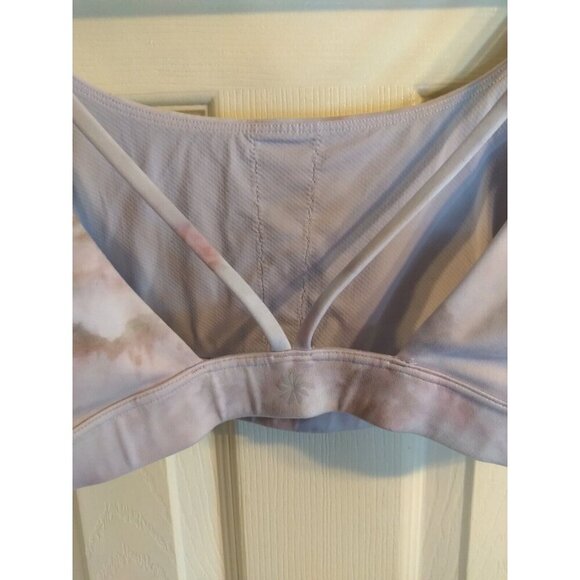 Athleta Sports Bra Gray Tie Dye Pullover Sz M - Picture 4 of 5